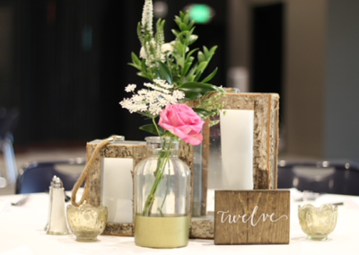 Photo of a table center piece